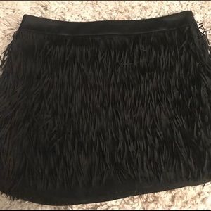 Fringe Mini Skirt